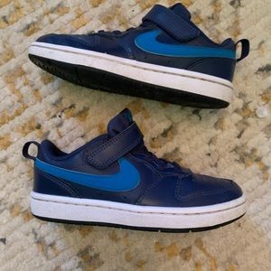 Nike Court Borough low 2 PS midnight navy imperial blue. Kids youth 12